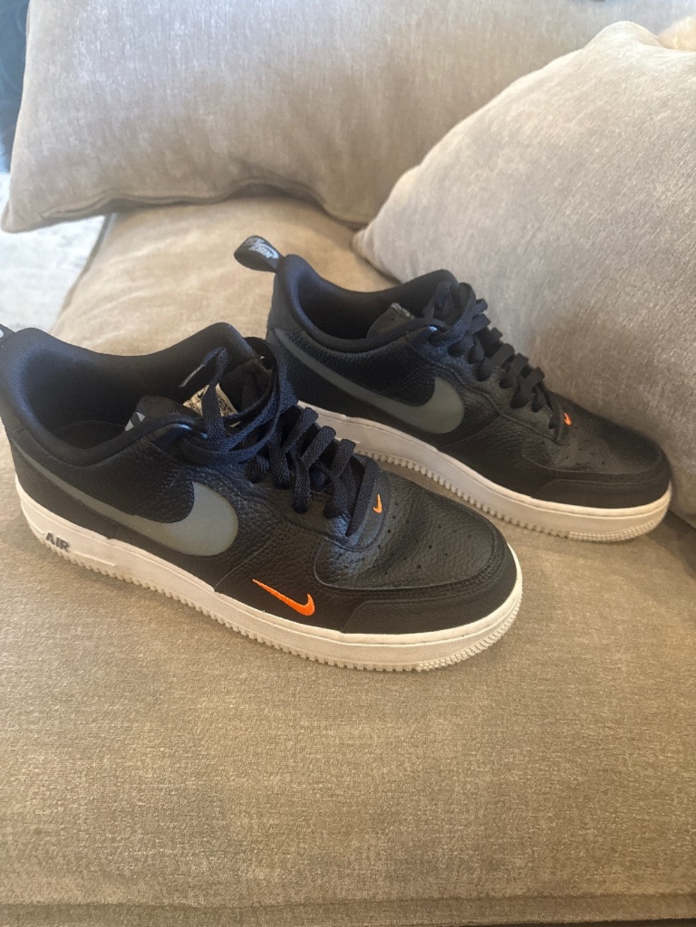 Nike Air Force 1 React “Black/Smoke Grey/Orange